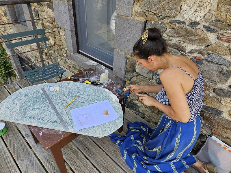 Installation du style polaire. Les roches qui dansent