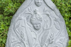 Gravure vierge noire. Les roches qui dansent